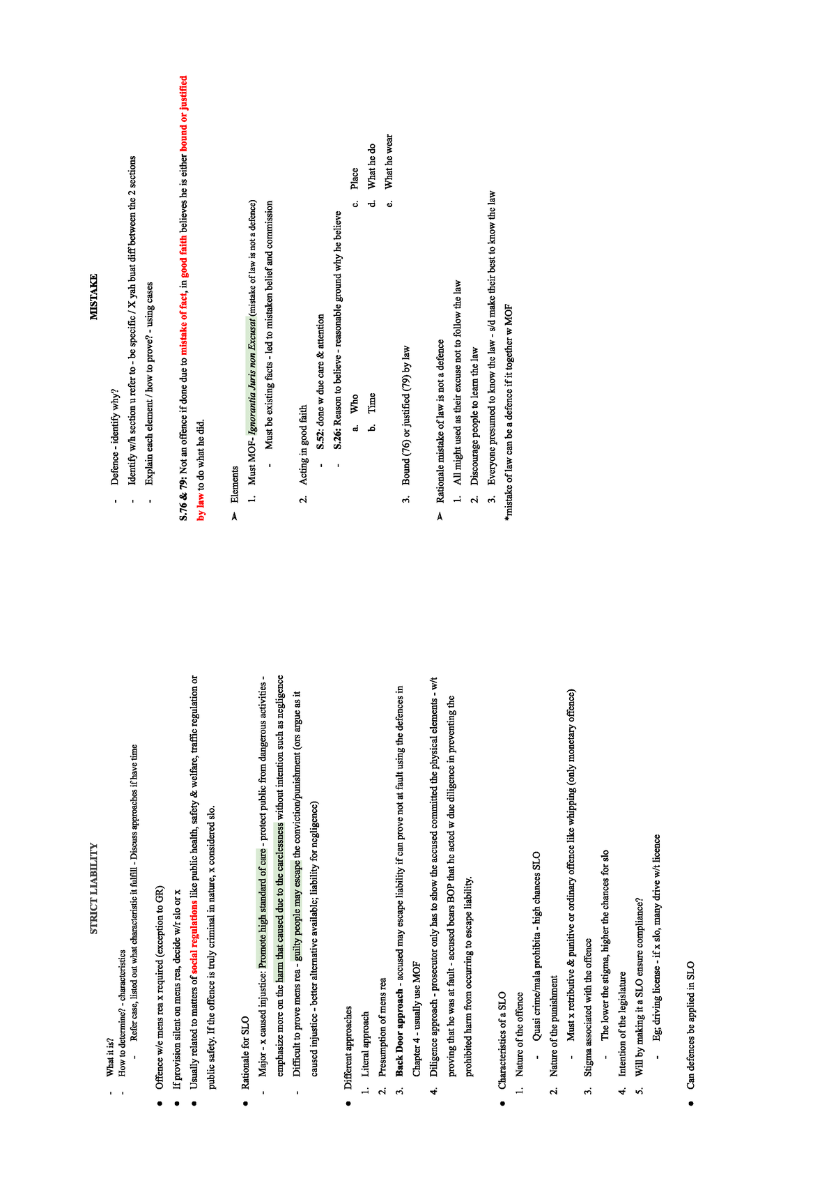 Criminal Final Notes - Criminal Law I - Studocu