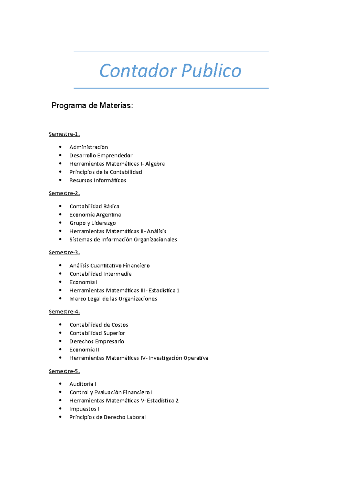 Contador Publico-Programa Todas las materias - Contador Publico ...
