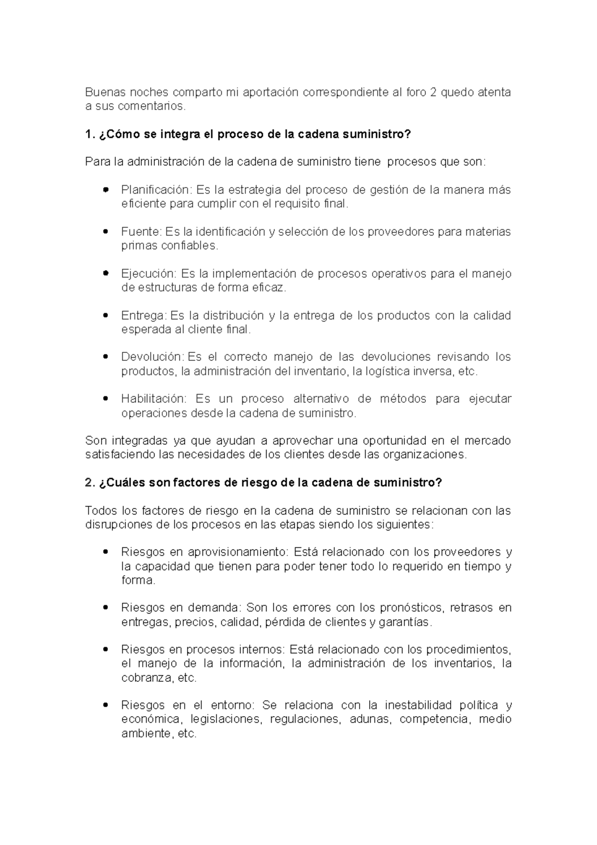FORO 2 - Trabajo del foro 2 - Buenas noches comparto mi aportación ...