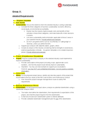 Assignment - Industry Projects and Operations - MGMT 6054 Project ...