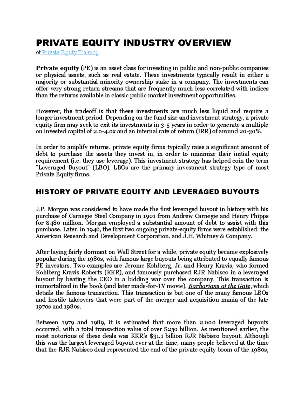 notes-about-lbo-s-private-equity-industry-overview-of-private-equity