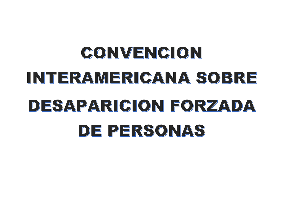 Convencion Interamericana Sobre - Derecho Civil - . - Studocu