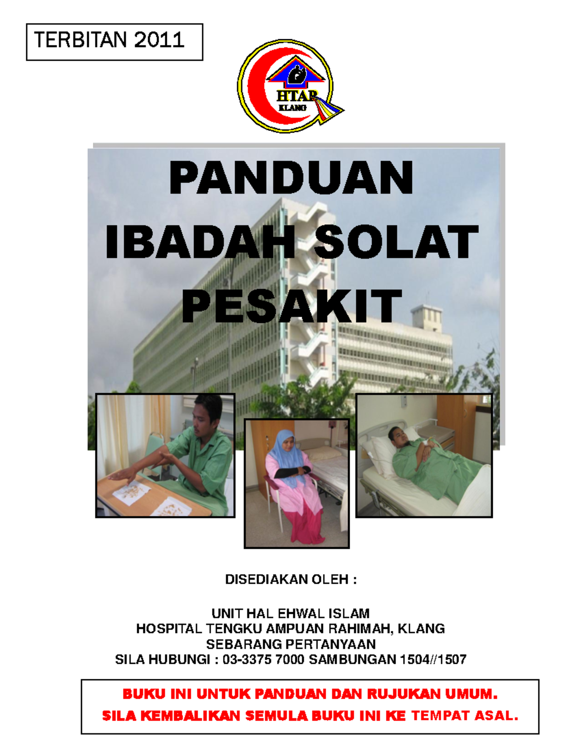 Panduan Ibadah Solat Pesakit - PANDUAN IBADAH SOLAT PESAKIT DISEDIAKAN ...