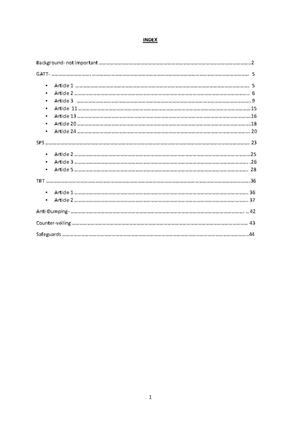 ITL Notes - KB - Course outline - INDEX Background-­‐ not important ...