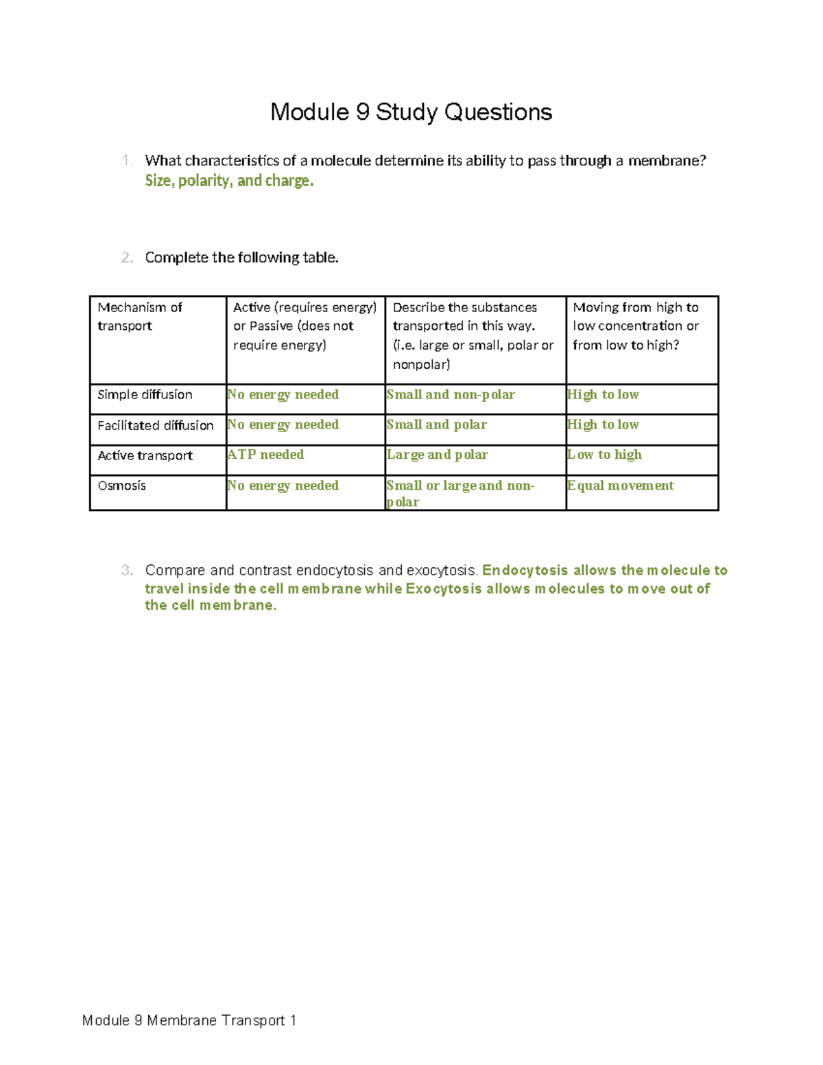 C190.v3 module 9 study questions - Module 9 Study Questions 1. What ...
