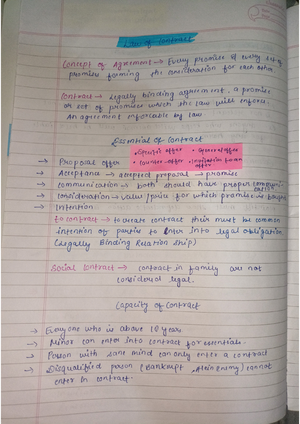 Law Of Contract Notes By- Ipleaders - Contract Law Notes By Ayush Verma ...