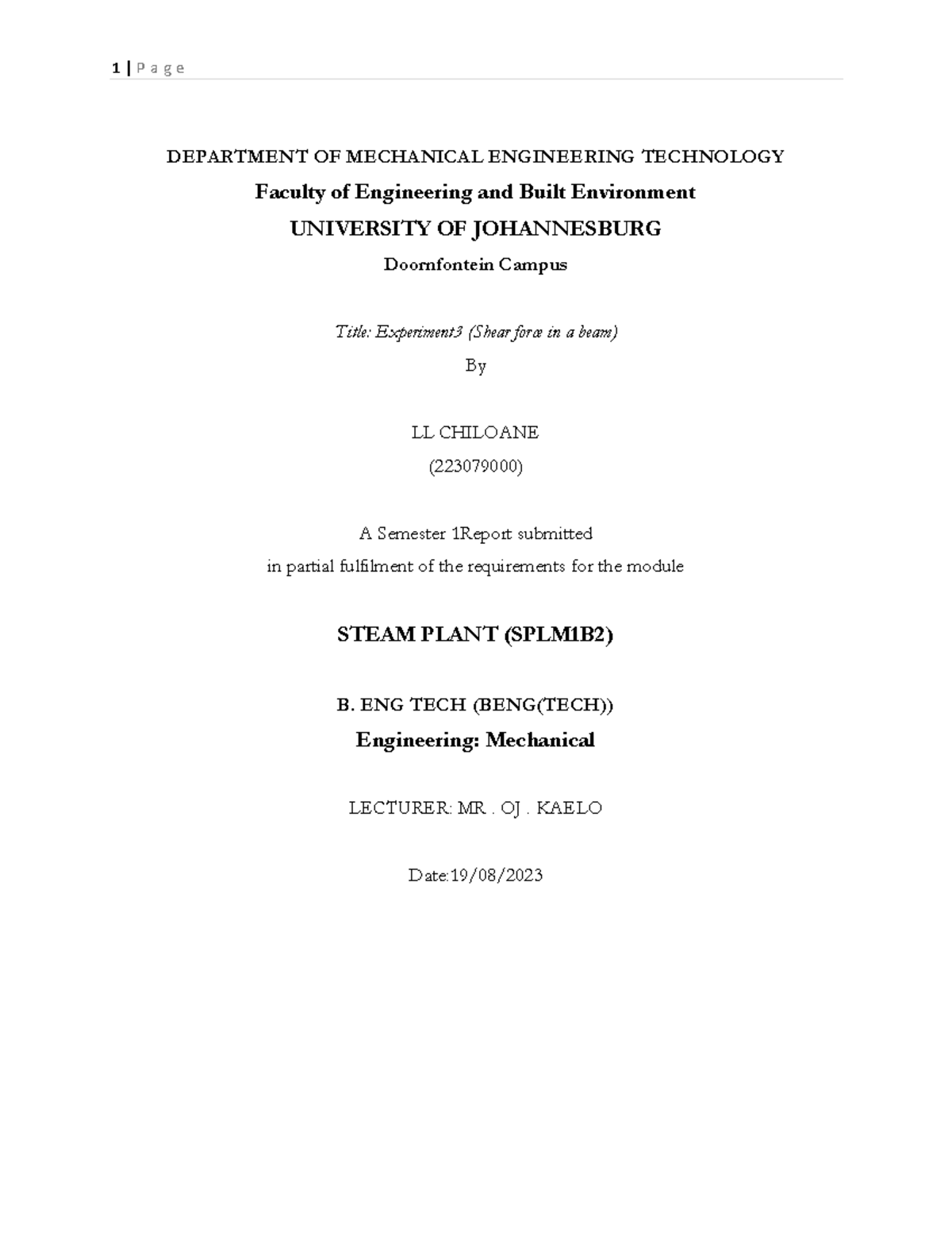 LAB Report 3 1B DEPARTMENT OF MECHANICAL ENGINEERING TECHNOLOGY   Thumb 1200 1553 