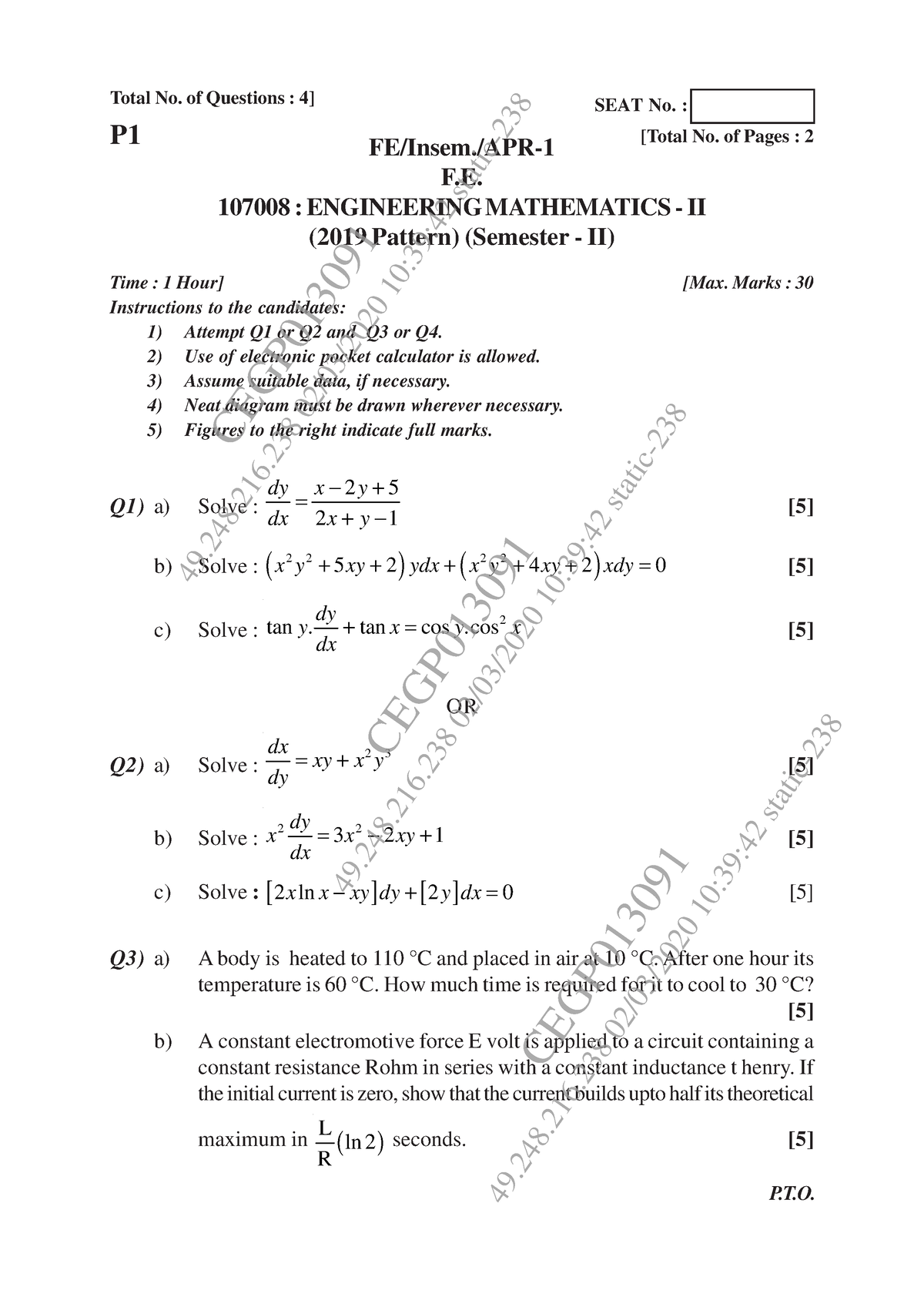 SPPU Solution App-3 - Total No. Of Questions : 4] FE/Insem./APR- F ...