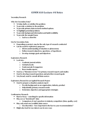 Week #14 Assignment - COMM 410 Week #14 Assignment Does your topic lend ...