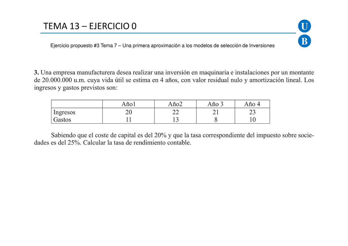 Tema 13 - Ejercicios Resueltos - B TEMA 13 – EJERCICIO 0 U Ejercicio ...