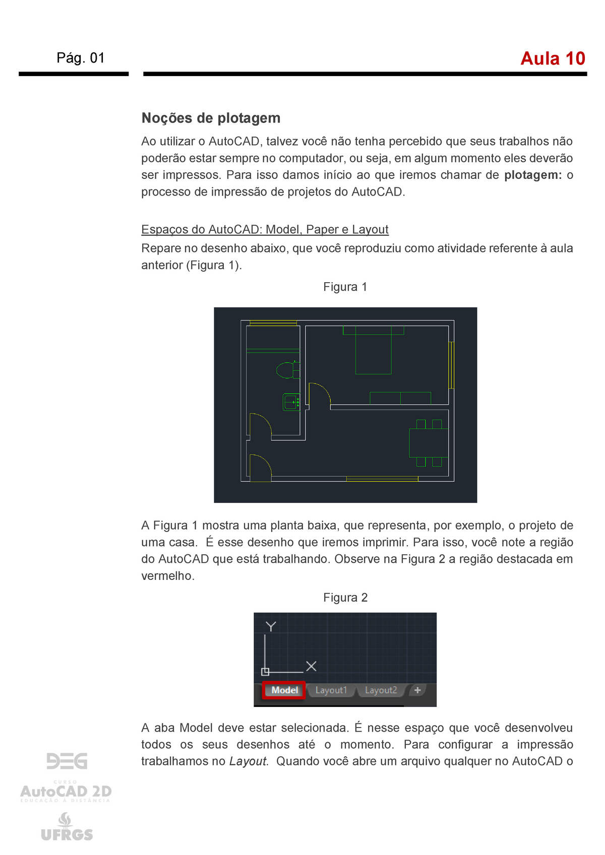 Aula 10 02 Noções De Plotagem Aula 10 Pág 01 Noções De Plotagem Ao Utilizar O Autocad 5560