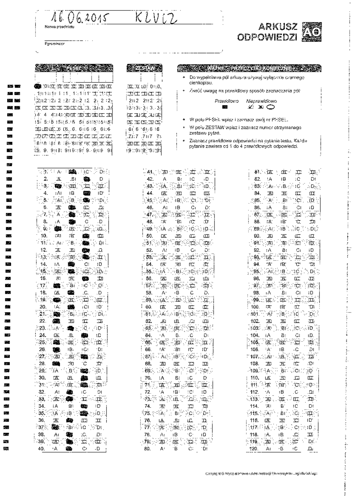 05-klucz-16 - Test - Prawo Cywilne 1 - UJ - Studocu