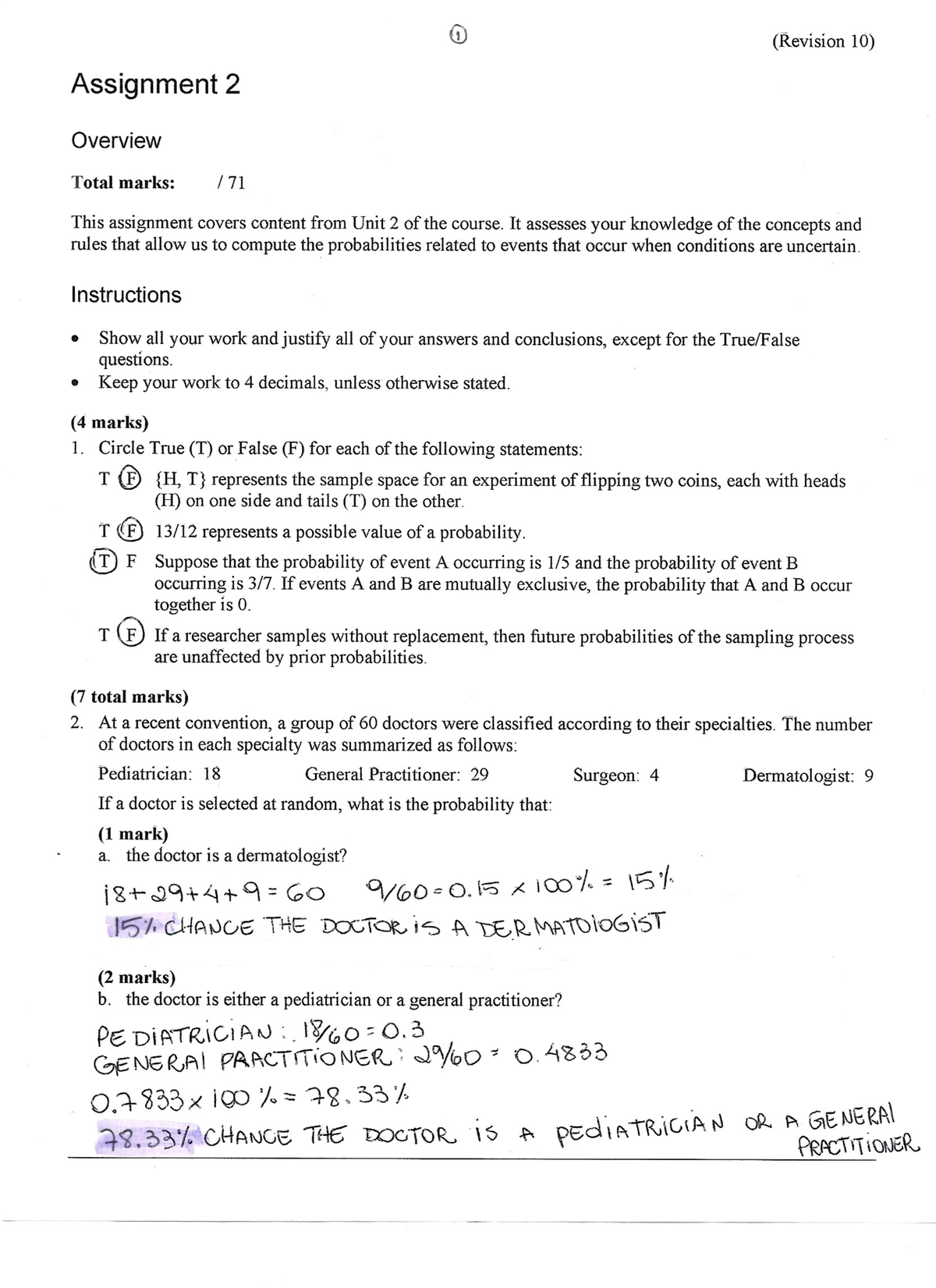 3578604 MATH215 Assignment 2 Math215 2 - Mgsc 301 - Studocu