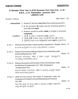 4. june 2014 - question paper - llb 3 rd year - Studocu
