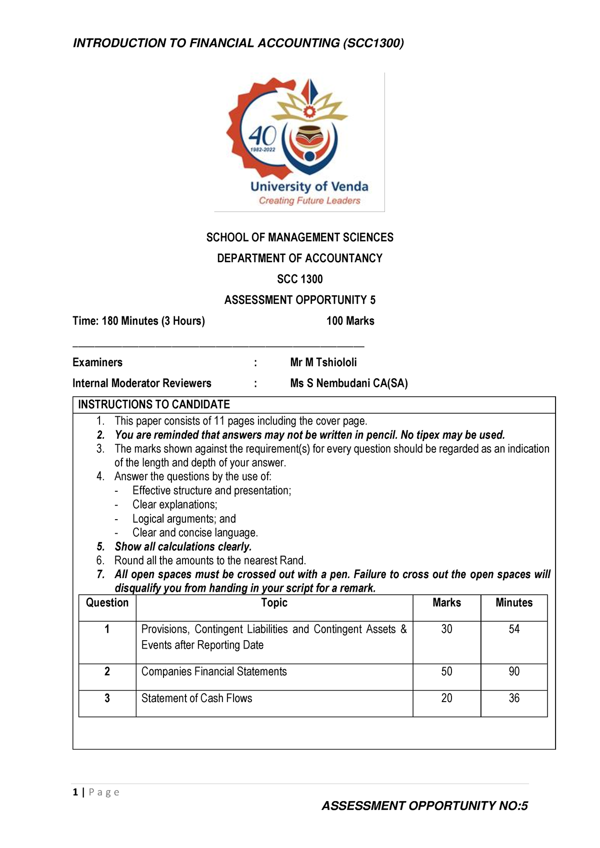 Assessment 5 Solution Paper SN 1 P A G E SCHOOL OF MANAGEMENT   Thumb 1200 1697 