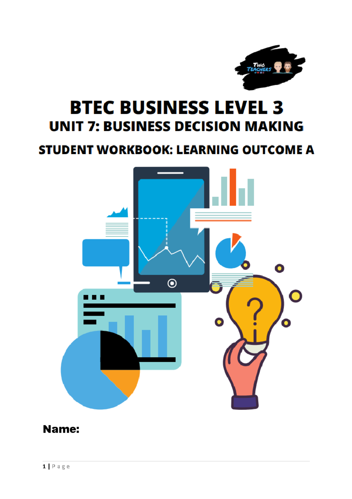 Unit 7 Student Book LOA v2 Name Unit Specification Unit 7