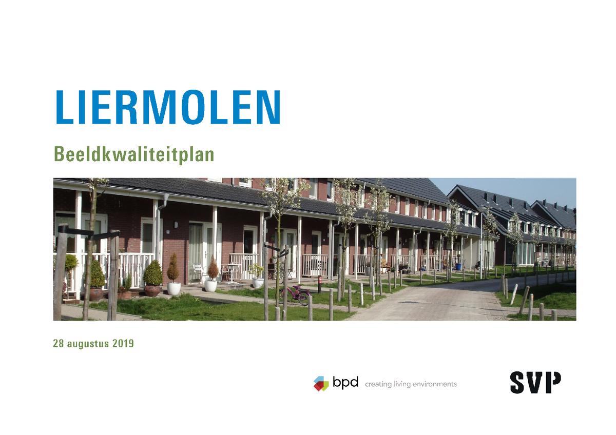 Beeldkwalitieitsplan (19-0218224) - LIERMOLEN Beeldkwaliteitplan C ľ ...