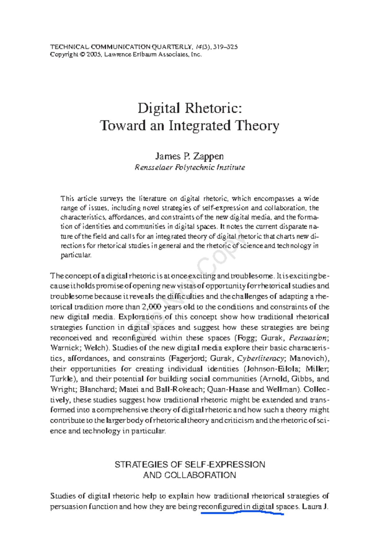 Digital Rhetoric 2005 - Digital Rhetoric: Toward an Integrated Theory ...