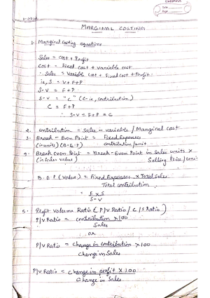 Notes Material Costing 210626 232041 - Cost and management accounting ...