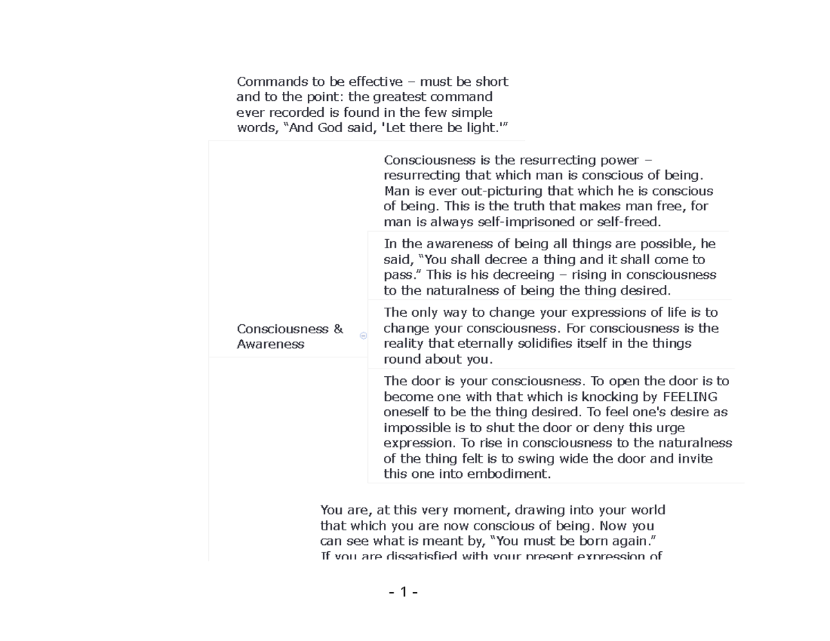 At Your Command by Neville Goddard - Commands to be effective – must be ...