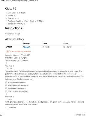 ATI Pharmacology Made Easy 4.0 Part 1 & 2 Review - ATI - Pharmacology