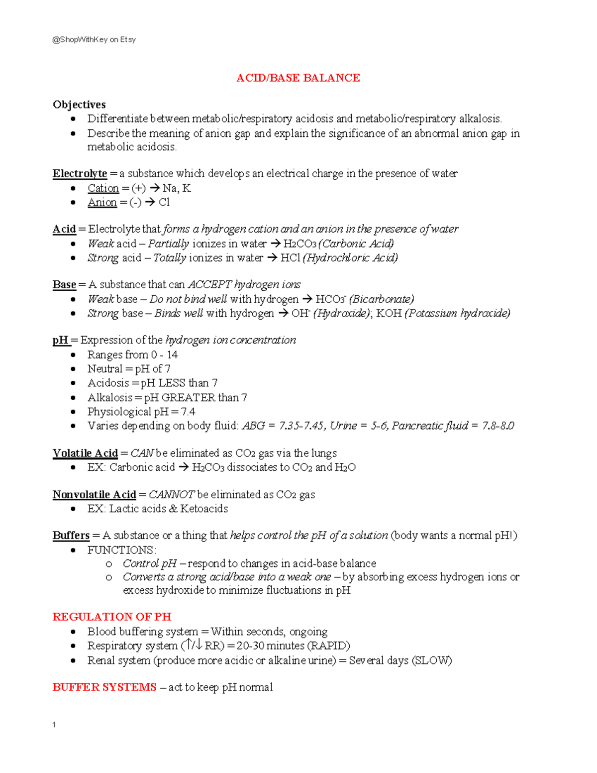 Understanding Acidosis and Alkalosis: Anion Gap and Electrolyte ...