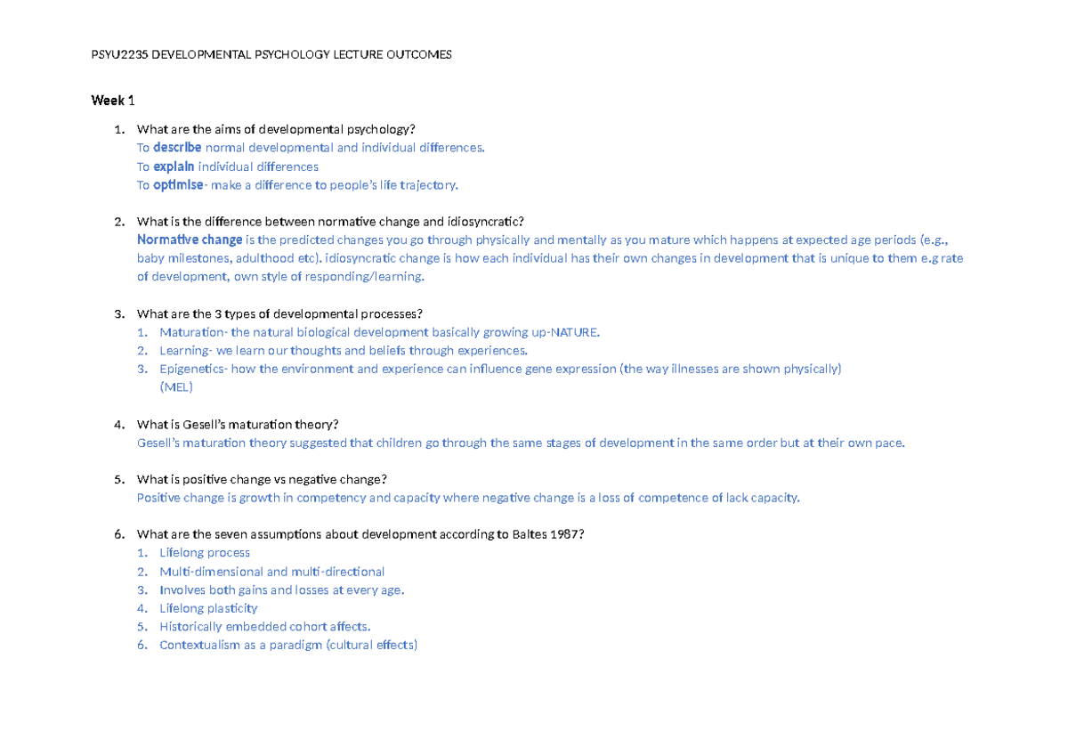 practice questions-outcomes - Week 1 1. What are the aims of ...