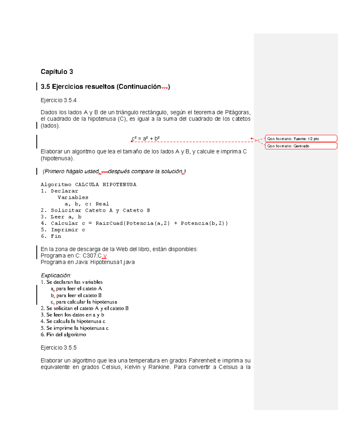 Libro Peoocap 03 - material de lectura - Capítulo 3 3 Ejercicios resueltos  (Continuación...) - Studocu