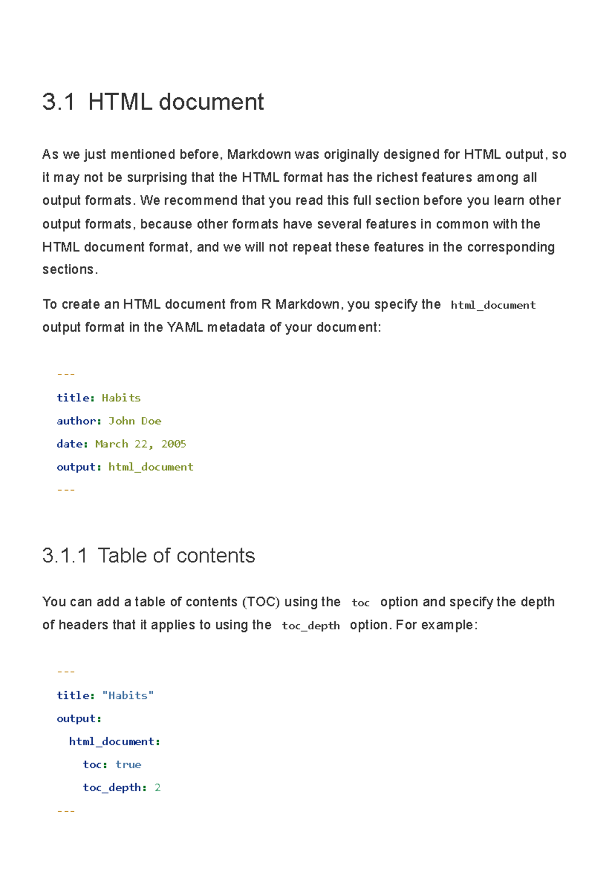 3.1 HTML document R Markdown The Definitive Guide - 3 HTML document As ...