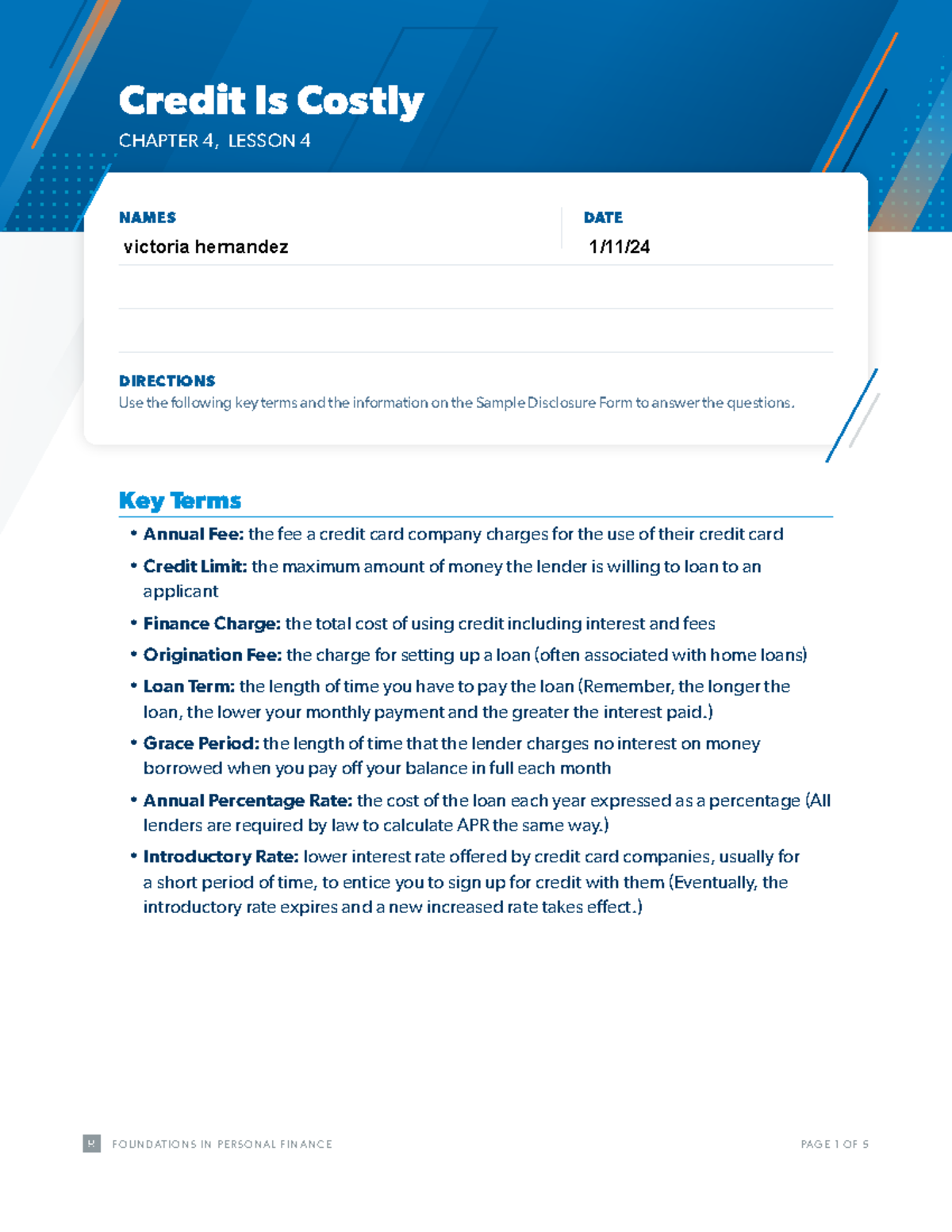 Act ch04 l04 english - just copy - CHAPTER 4, LESSON 4 DATE DIRECTIONS ...