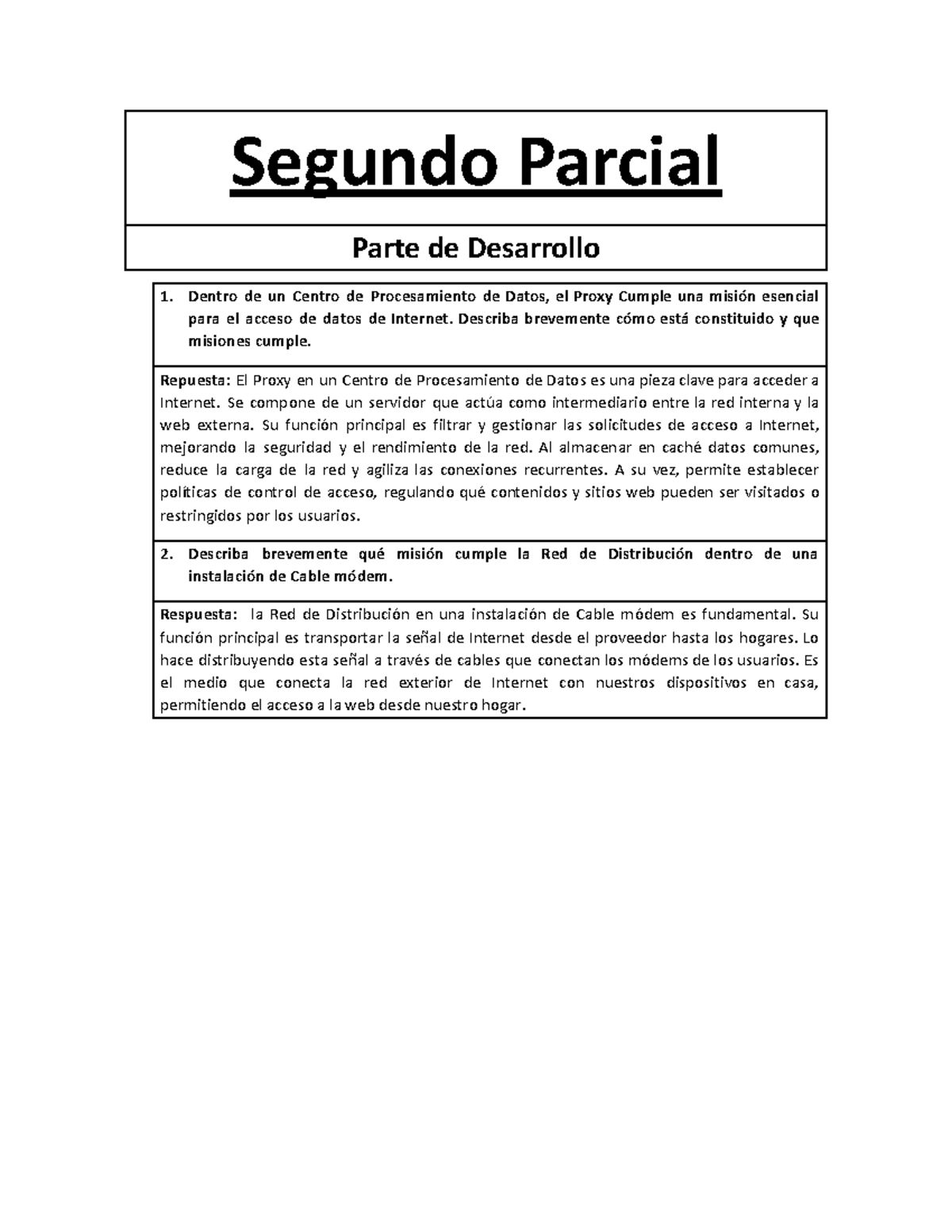 Segundo parcial - parte de desarrollo - Segundo Parcial Parte de ...
