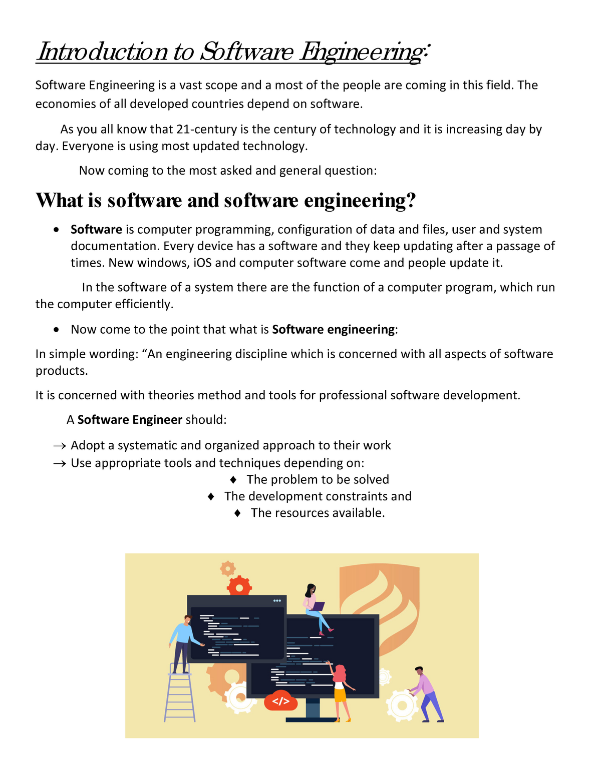 Introduction To Software Engineering - Studocu