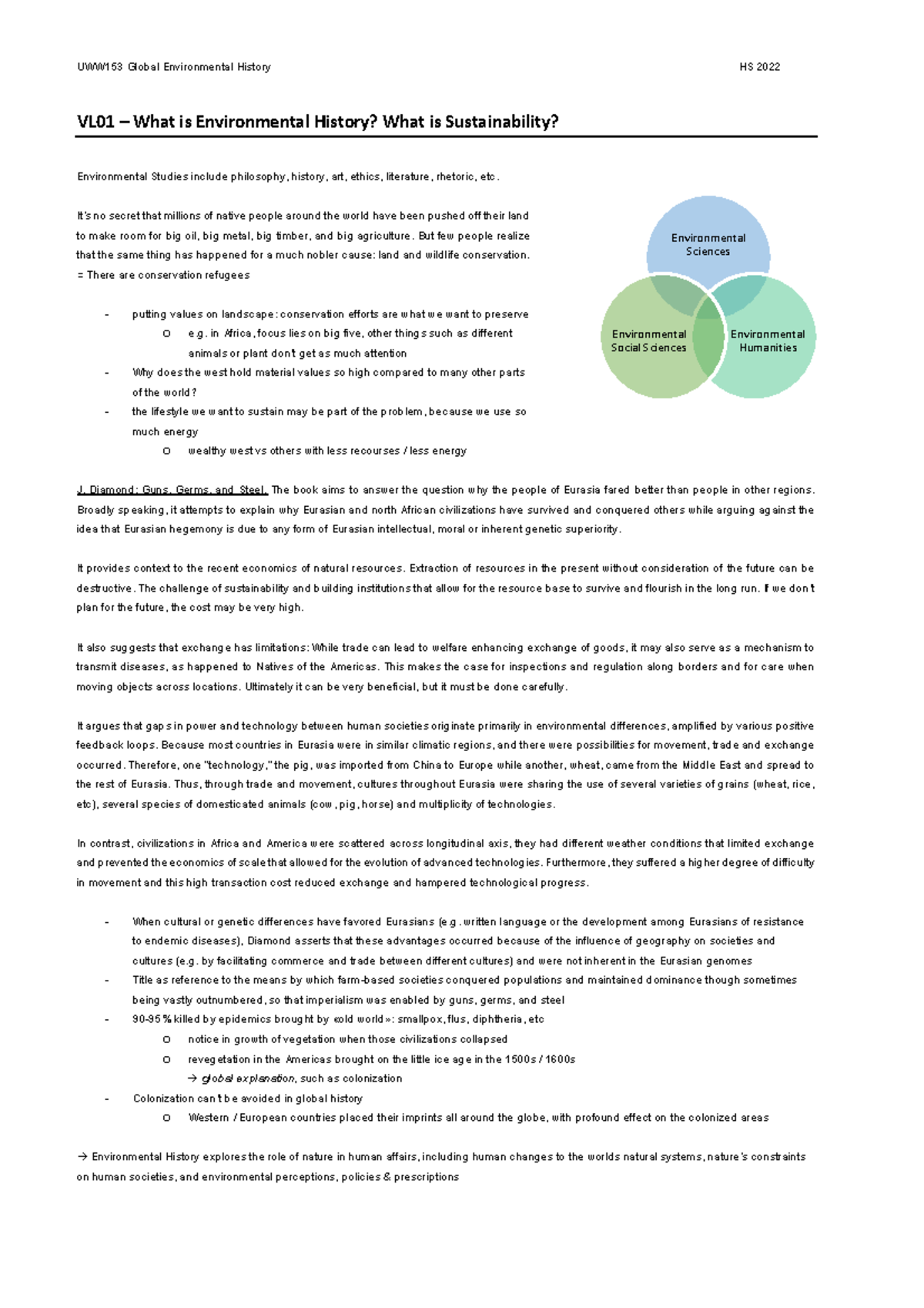 Global Environmental History VL01 What Is Environmental History