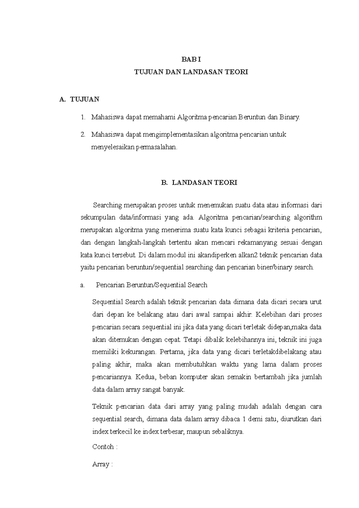 Laprak Modul View - BAB I TUJUAN DAN LANDASAN TEORI A. TUJUAN Mahasiswa ...