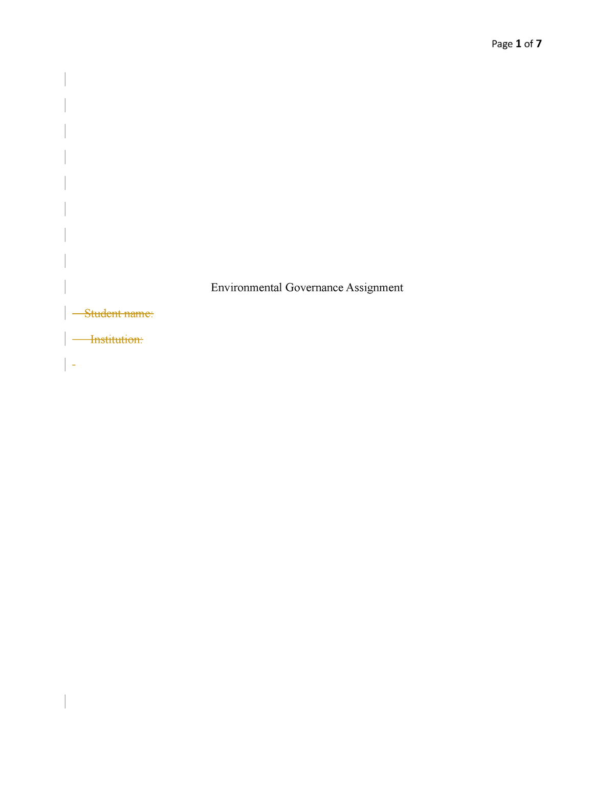 environmental corporate governance essay