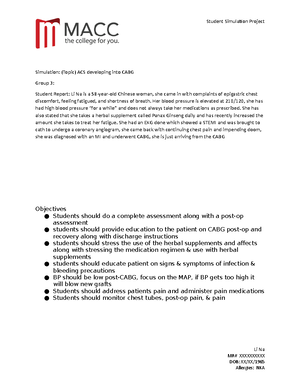 ER Observation - yes - Clinical Observation(s) Complete the following ...