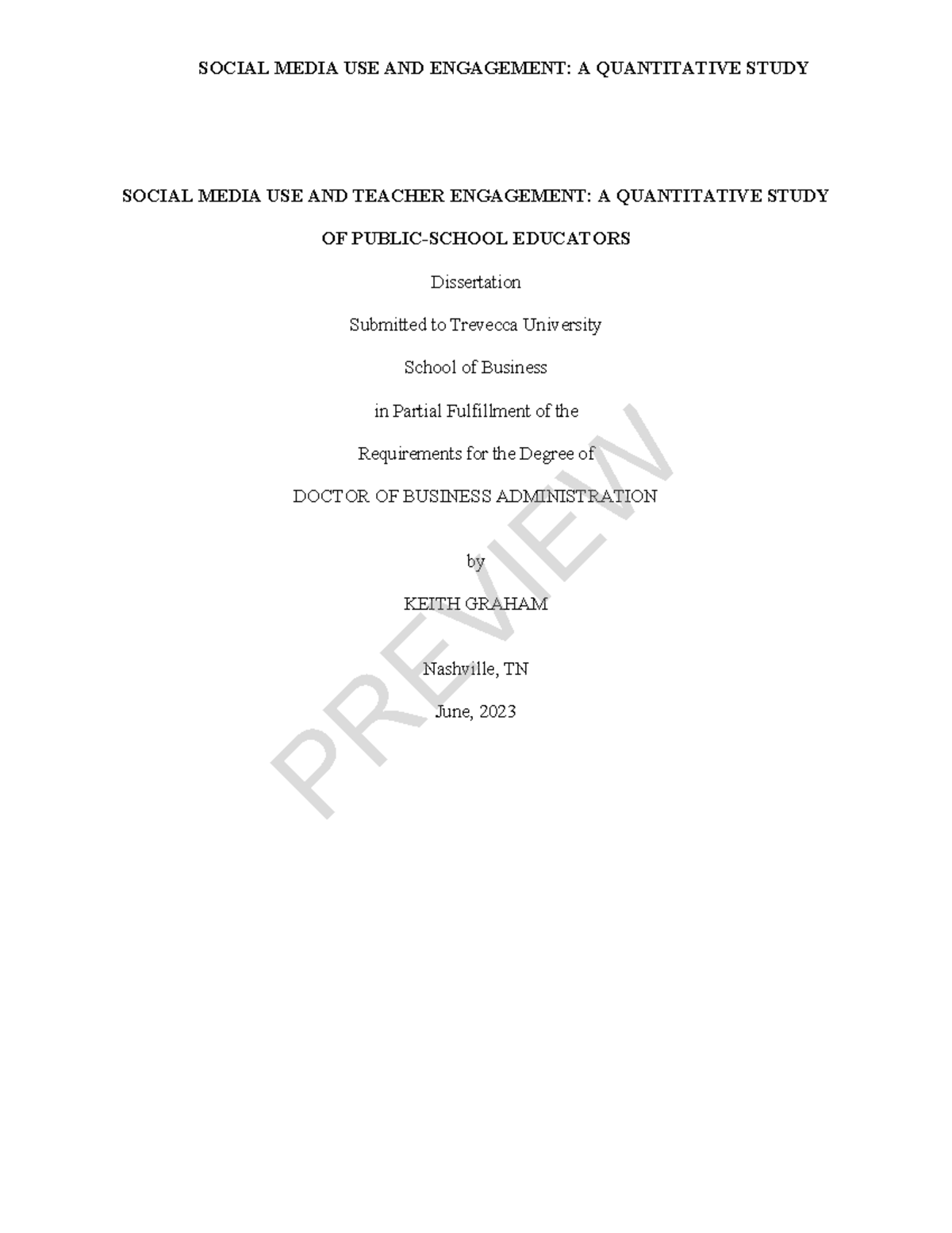 Social Media USE - notes - SOCIAL MEDIA USE AND ENGAGEMENT: A ...