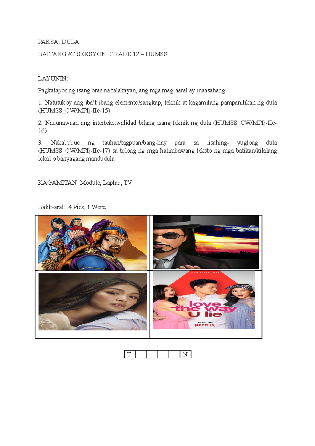dula-cot-2-lesson-pkan-paksa-dula-baitang-at-seksyon-grade-12