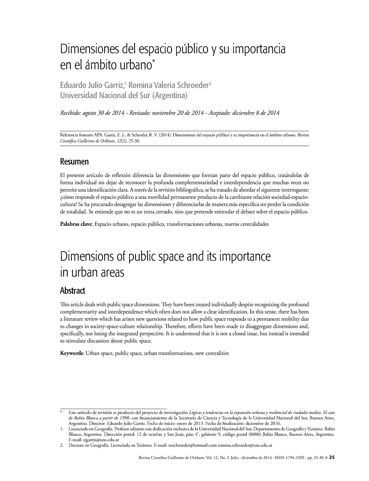 Dimensiones Del Espacio Publico YSu Importancia En El Ambiente ...