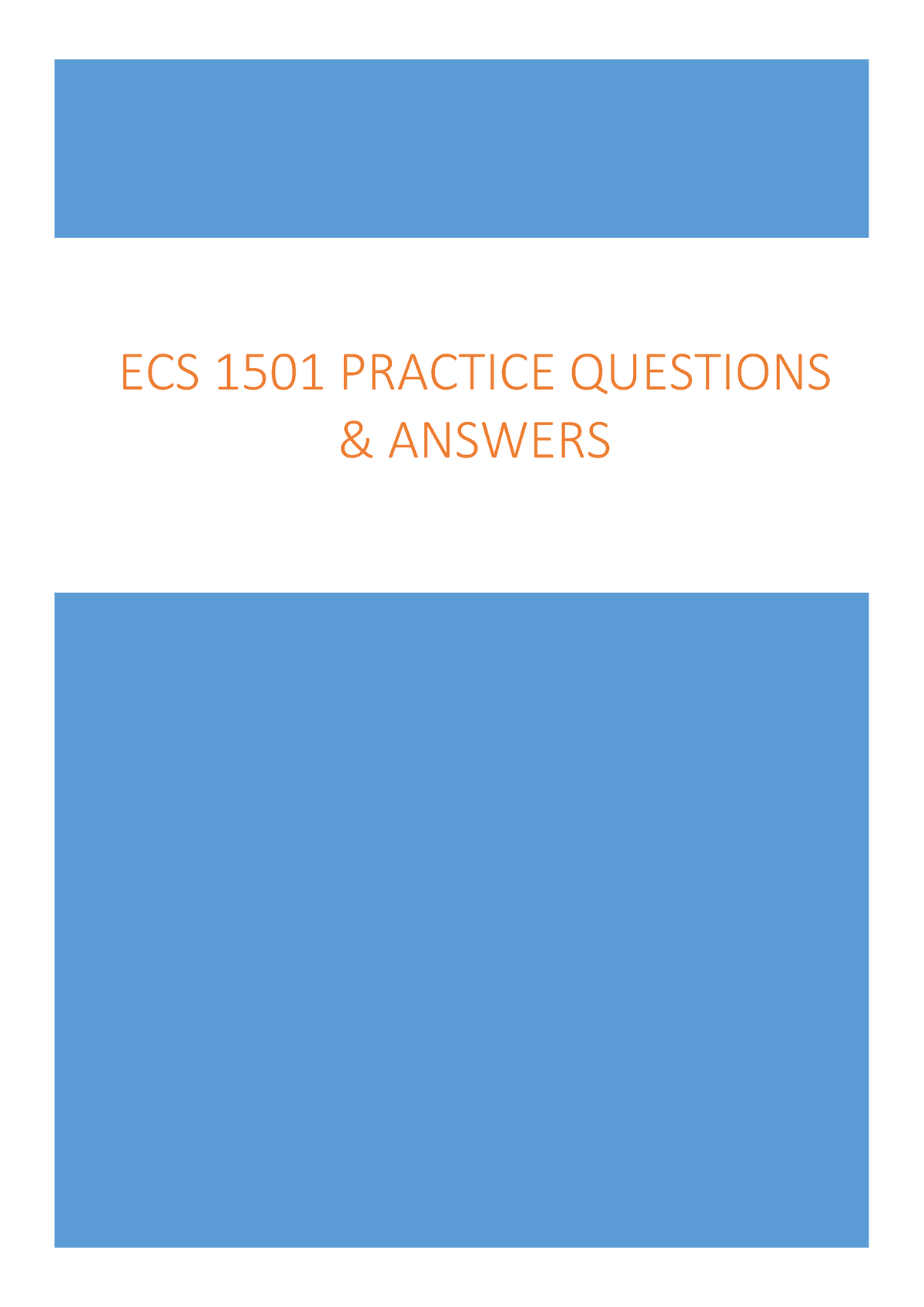 ecs1501 assignment 6 answers