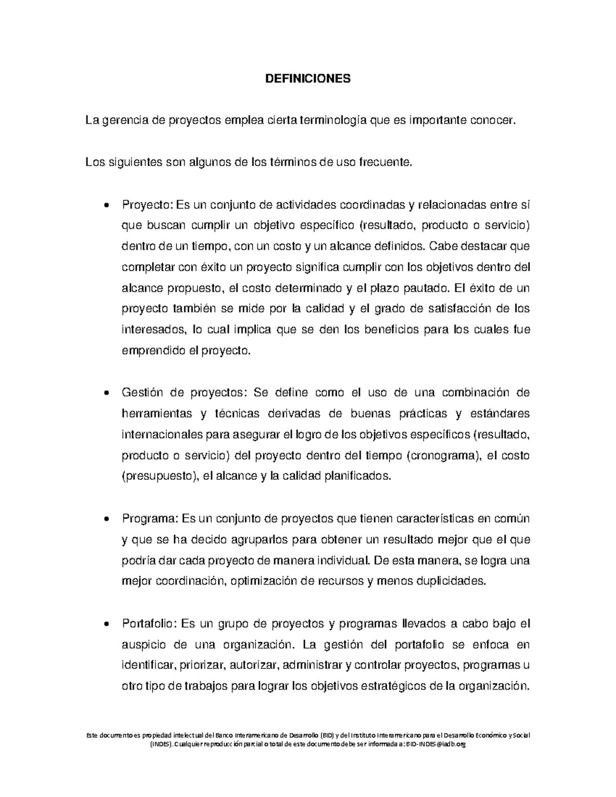 Definiciones Proyectos Definiciones La Gerencia De Proyectos Emplea Cierta Terminología Que 5748