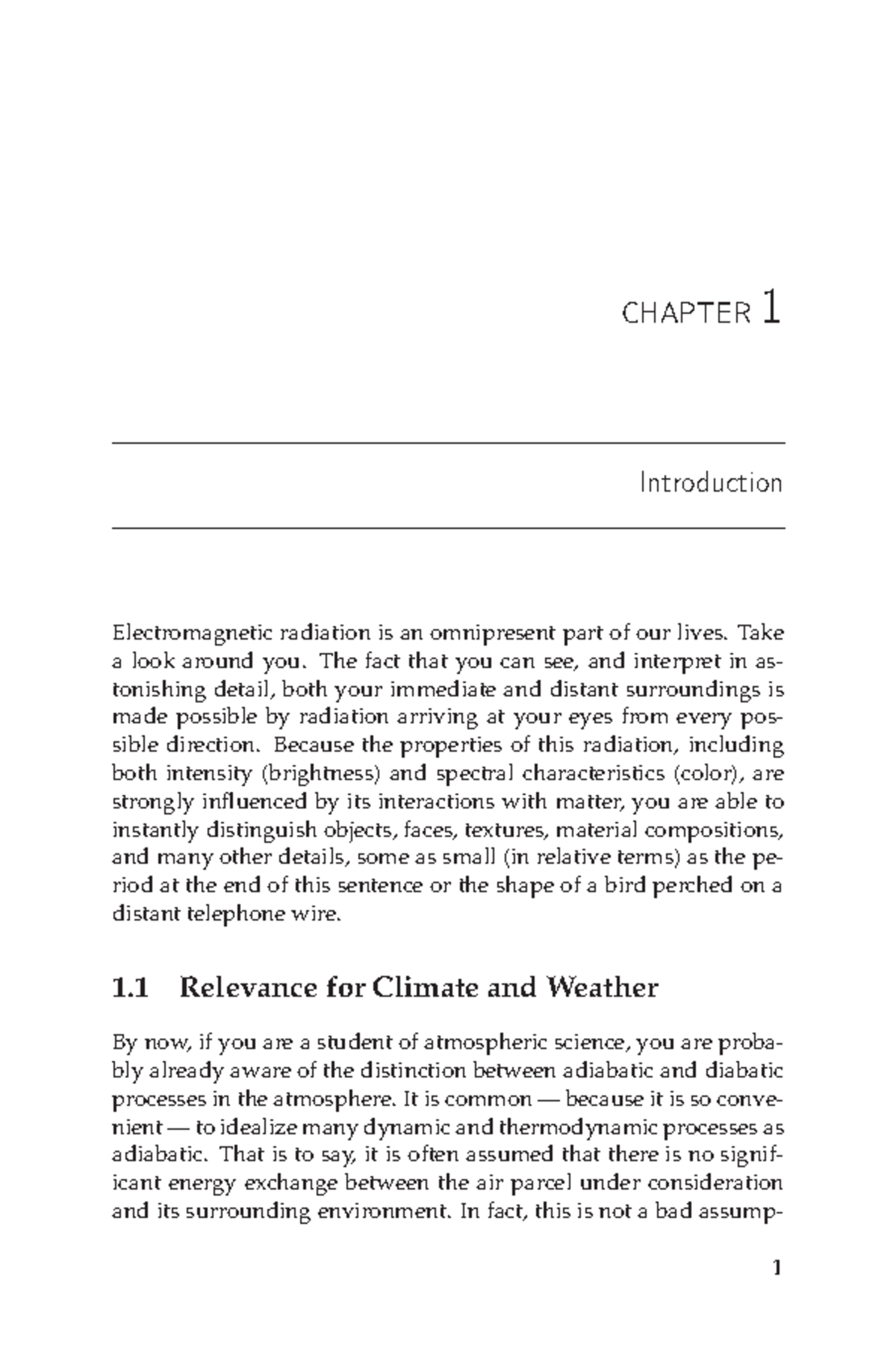 Atmos Rad Ch 1-3 - CHAPTER 1 Introduction Electromagnetic radiation is ...