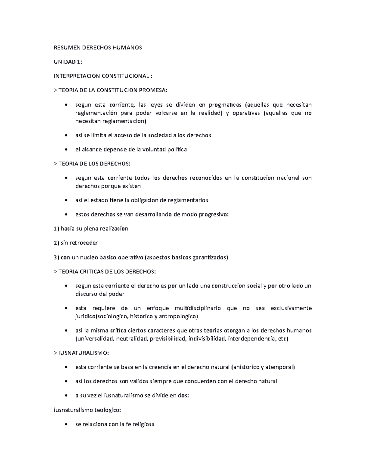 DDHH 1ER Parcial - Resumen Derechos Humanos - RESUMEN DERECHOS HUMANOS ...