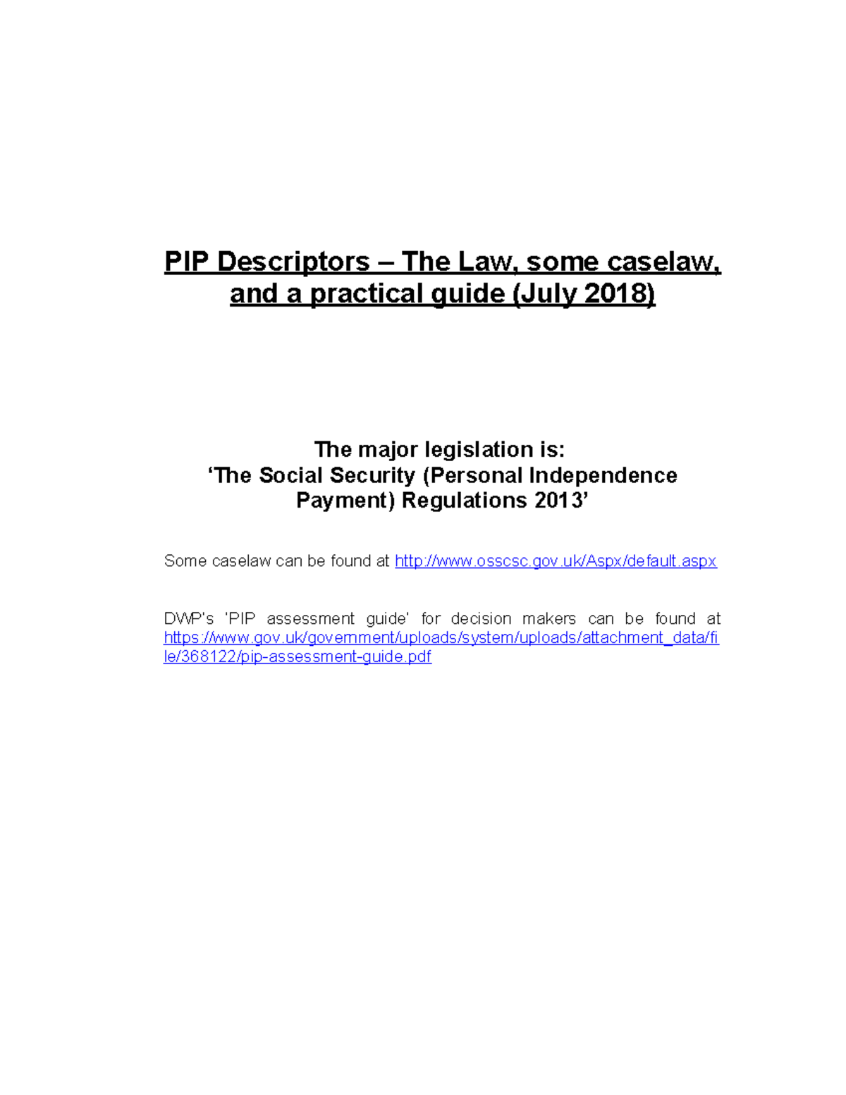 4 PIP Descriptors Pack Appeal Paper PIP Descriptors The Law Some   Thumb 1200 1553 