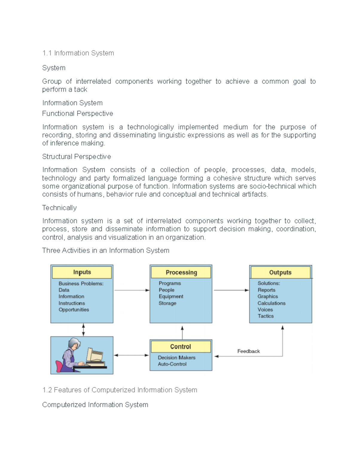 Cis Module 1 And 2 Information System 1 Information System System Cis Module 1 And 2 Information System 1 Information System System