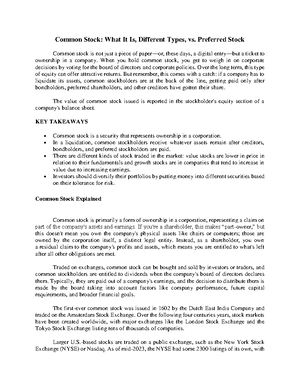 Capital Structure - Description - Capital Structure Learning Outcomes ...