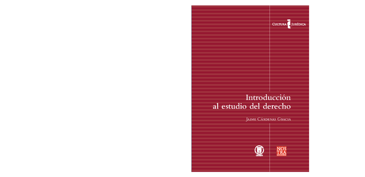 1 - INTRODUCCION - Introducción al estudio del derecho Jaime Cárdenas