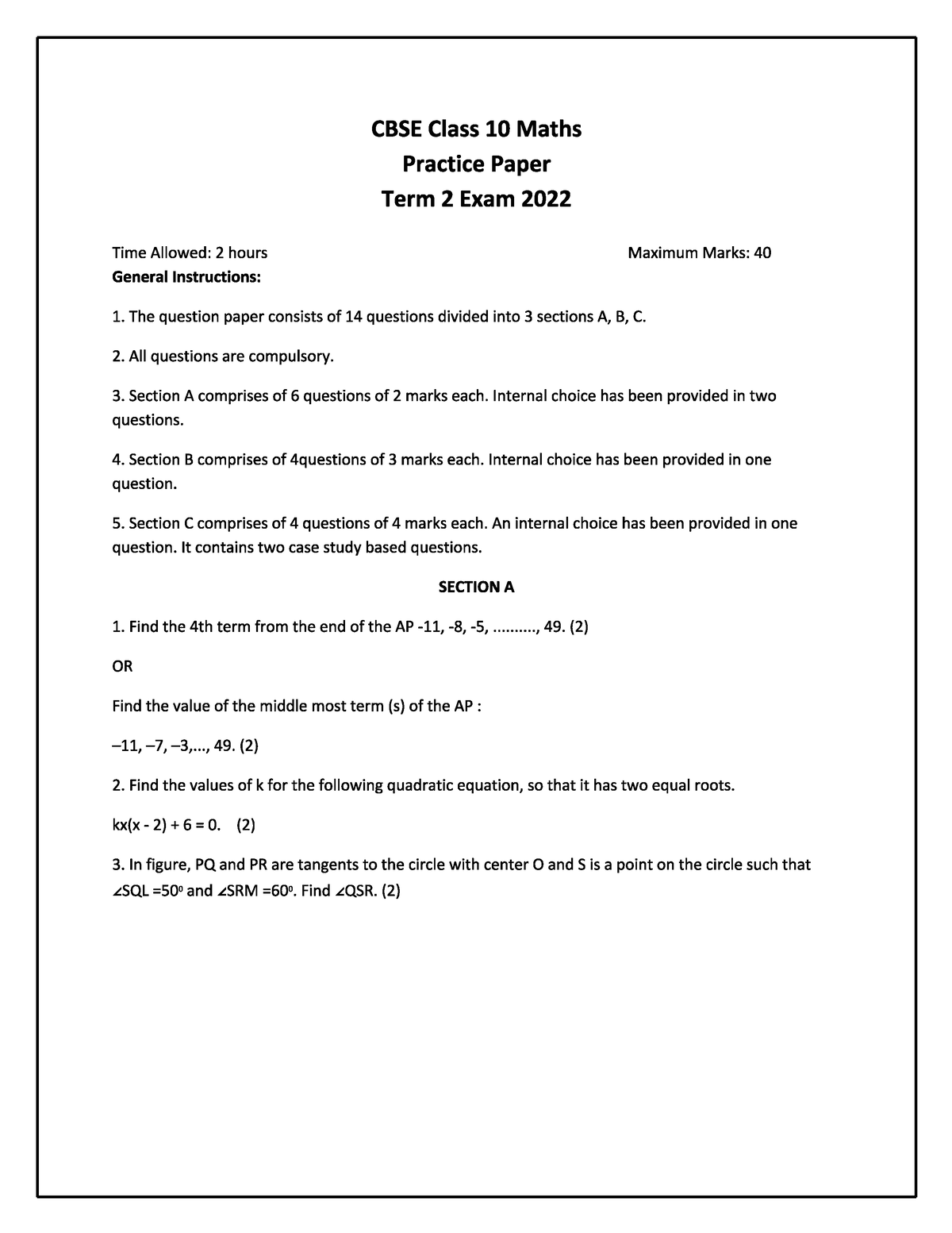 grade 10 mathematics assignment term 2 2022