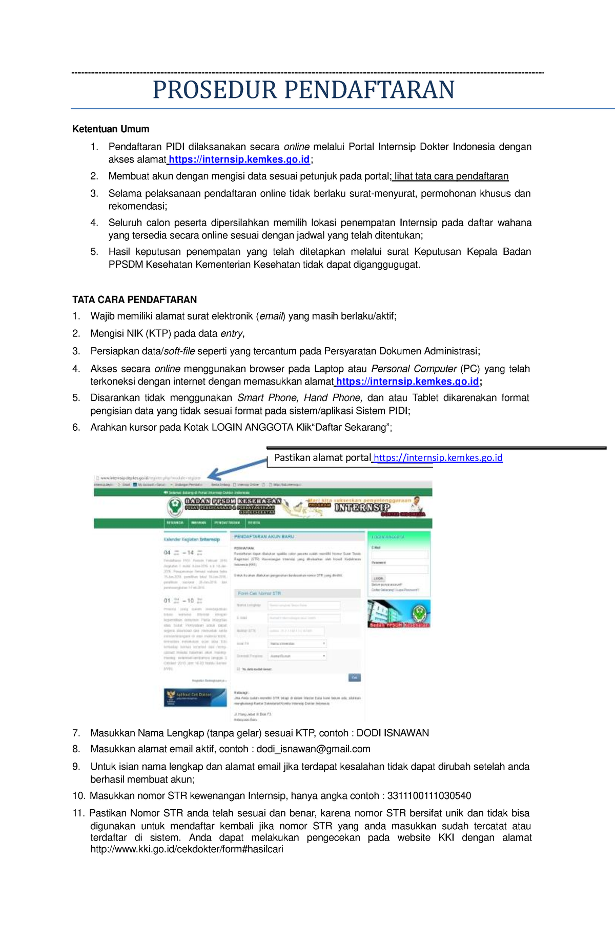 Prosedur Pendaftaran - PROSEDUR PENDAFTARAN Ketentuan Umum 1 ...