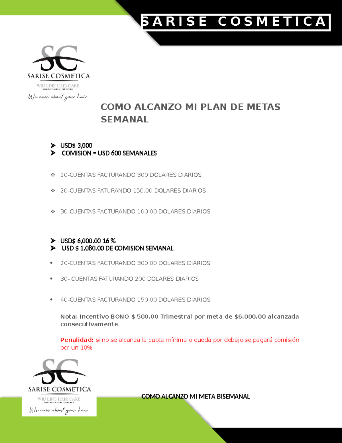 COMO Lograr LAS Metas - COMO ALCANZO MI PLAN DE METAS SEMANAL USD$ 3 ...